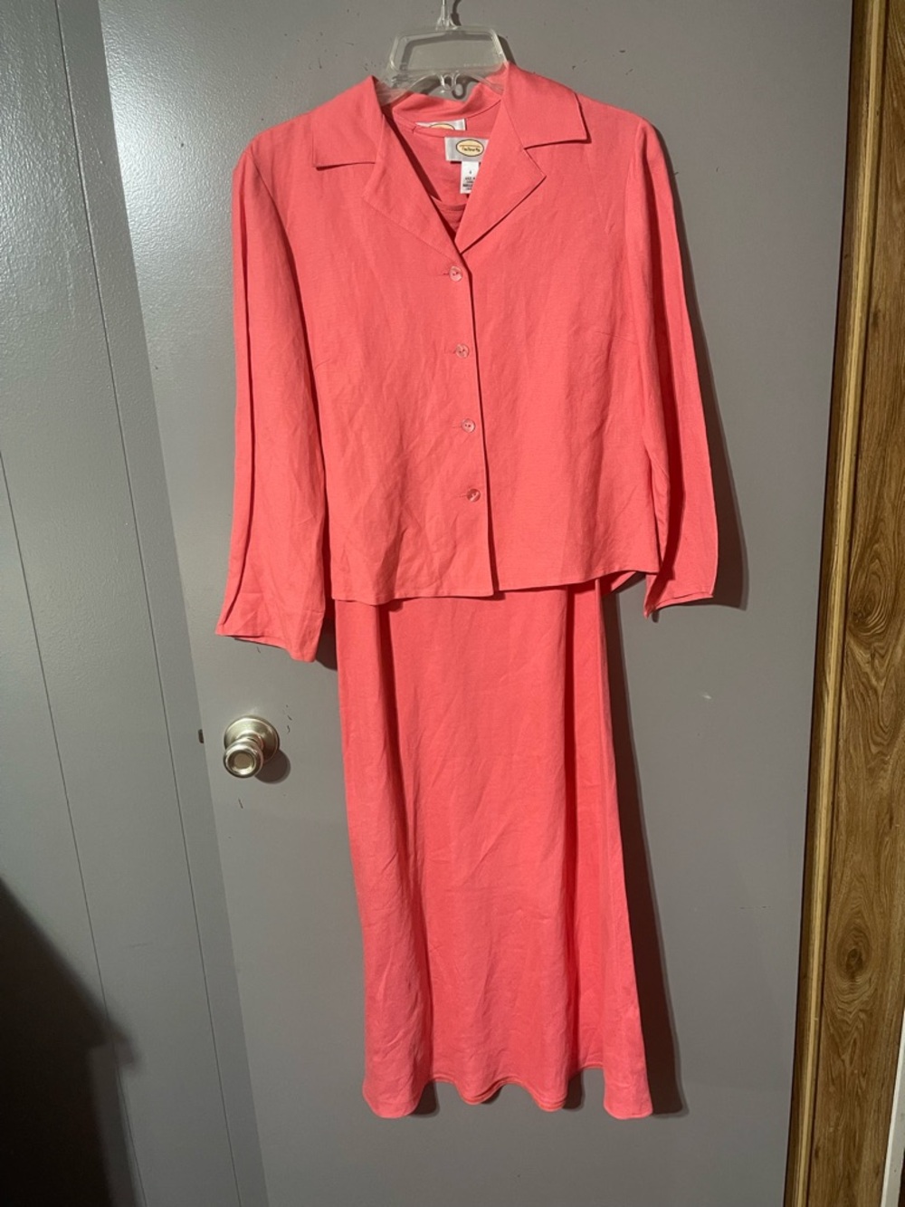 Vintage Talbots 70s 2-piece dress set size 4, like new